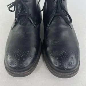 Wolky Men\'s Black Leather Walking Boot US 9.5 Lace-Up Dress Chukka Boots Wolky | Shoes | Wolky Mens Black Leather Walking Boot Us 95  main image 2
